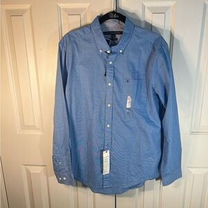 Tommy Hilfiger Blue Casual Button Down Shirt